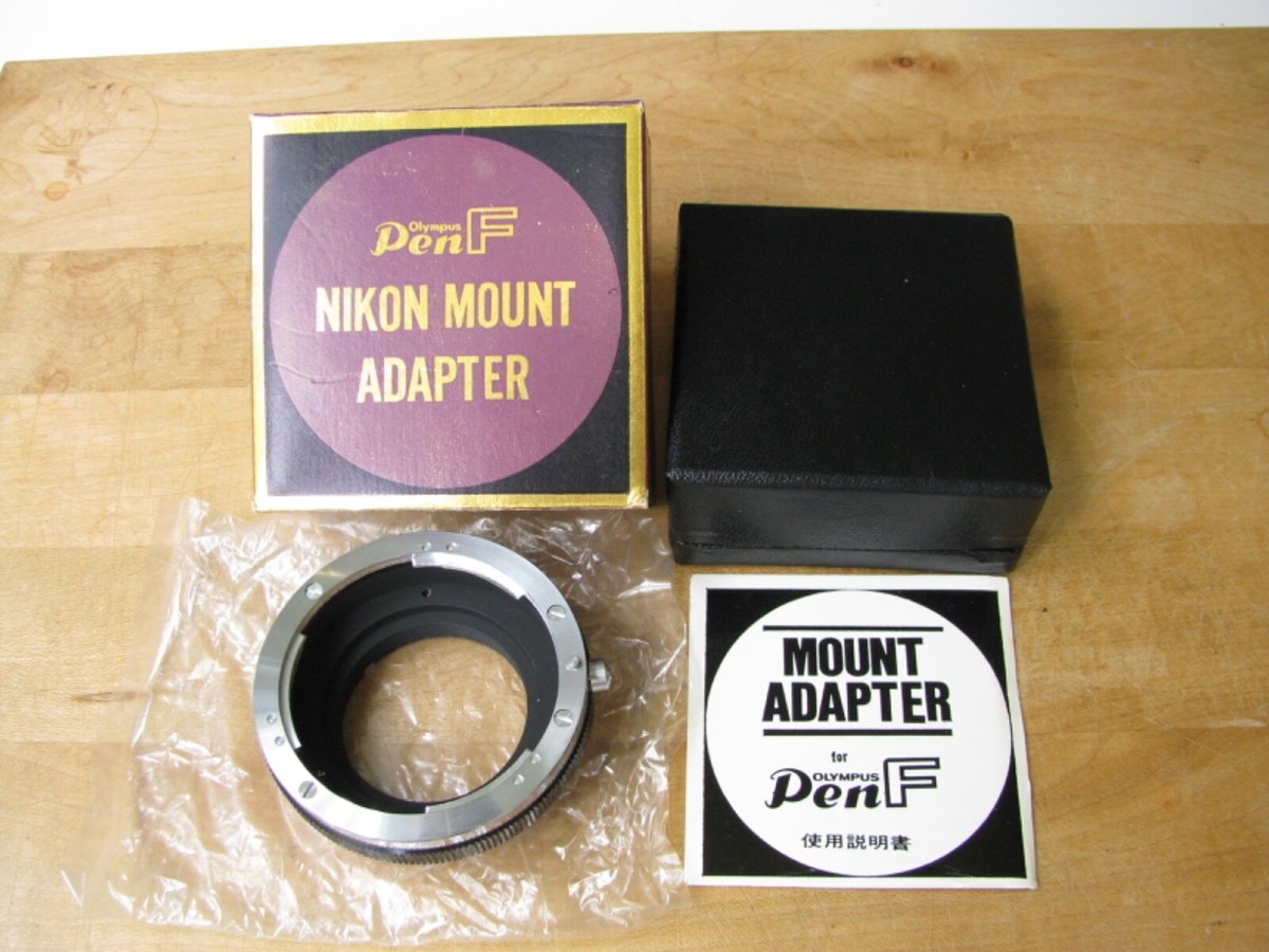Olympus Pen F Nikon Mount Adapter N for Nikon F Lens **Mint/ Mint 