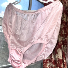 VTG Pink Sheer Panties Granny High Sz 5