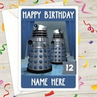 DOCTOR WHO Personalised Birthday Card • A5 personalized dalek dr who exterminate