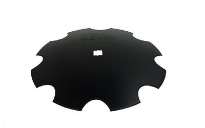 20'' Notched Disc Harrow Blade Dual-Punched 1'' x 1-1/8'' Square 9 Gauge 3.5 MM