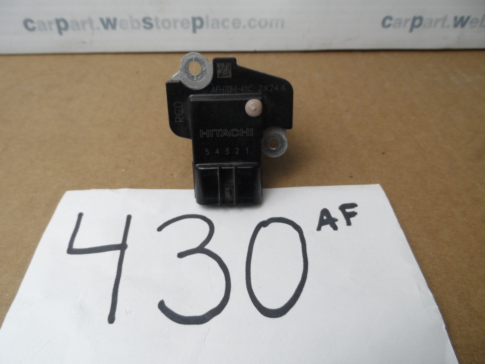 13 Honda Accord 2.4L Auto FWD Mass Air Flow Meter Sensor Used #430AF
