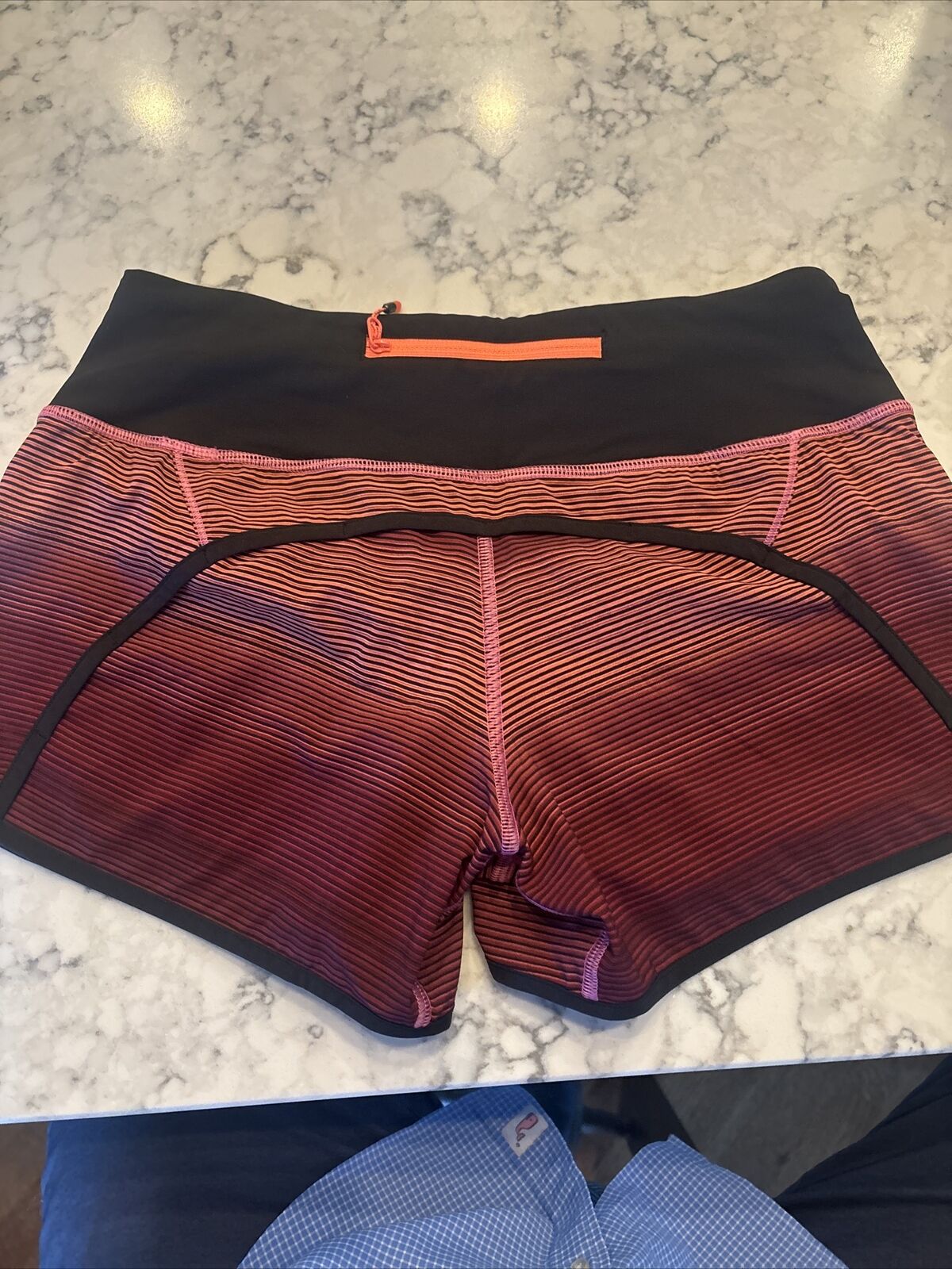 lululemon Black And Red Stripe shorts Women’s 4 - image 3