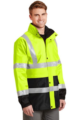 LARGE, Safety Parka Jacket, Waterproof, Yellow MENS Cornerstone CSJ24, lrage PPE - Picture 4 of 6
