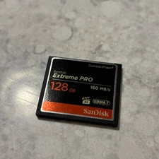 SanDisk Extreme Pro 128 GB CompactFlash CF Memory Card