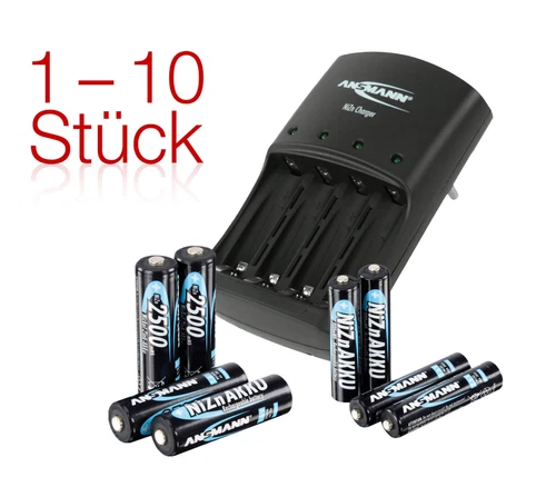 ANSMANN Nickel-Zink Ladegerät Hochleistungsakku Batterie Mignon Micro AAA AA1,6V