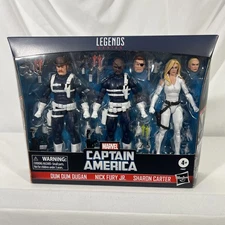 Marvel Legends | Dum Dum Dugan, Sharon Carter & Nick Fury 3 Pack | SEALED IN BOX