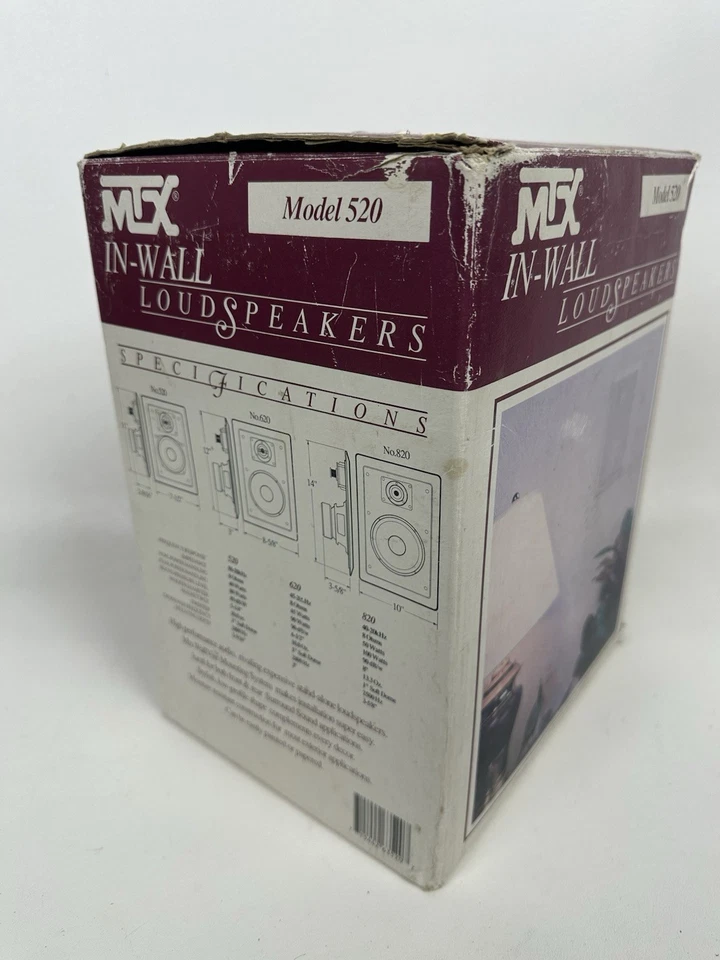 ALTAVOCES DE PARED MTX AUDIO MODELO 520 80 VATIOS 50-20KHZ DE COLECCIÓN RAROS Foto 4 de 4
