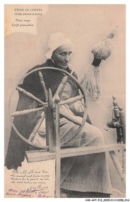 CAR-AHTP12-0598-49 - headdress studies - CHOLET - Maine-et-loire - Old Times