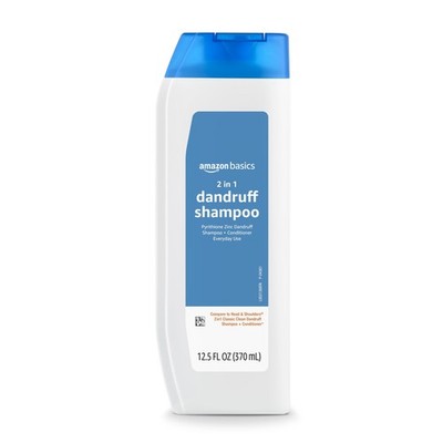Amazon Basics 2-in-1 Anti-Dandruff Shampoo & 12.5 Fl Oz (Pack of 1)