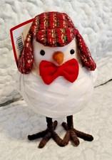 2013 TARGET WONDERSHOP BIRD FEATHERLY FRIENDS - WHITE BIRD WITH HAT  RED BOWTIE