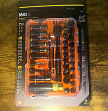Klein Tools 65500knect 39-piece 14 In Pass-thru Impact Socket Set Kit