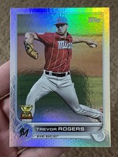 2022 Series 1 Base Rainbow Foil #24 Trevor Rogers Miami Marlins Gold Cup