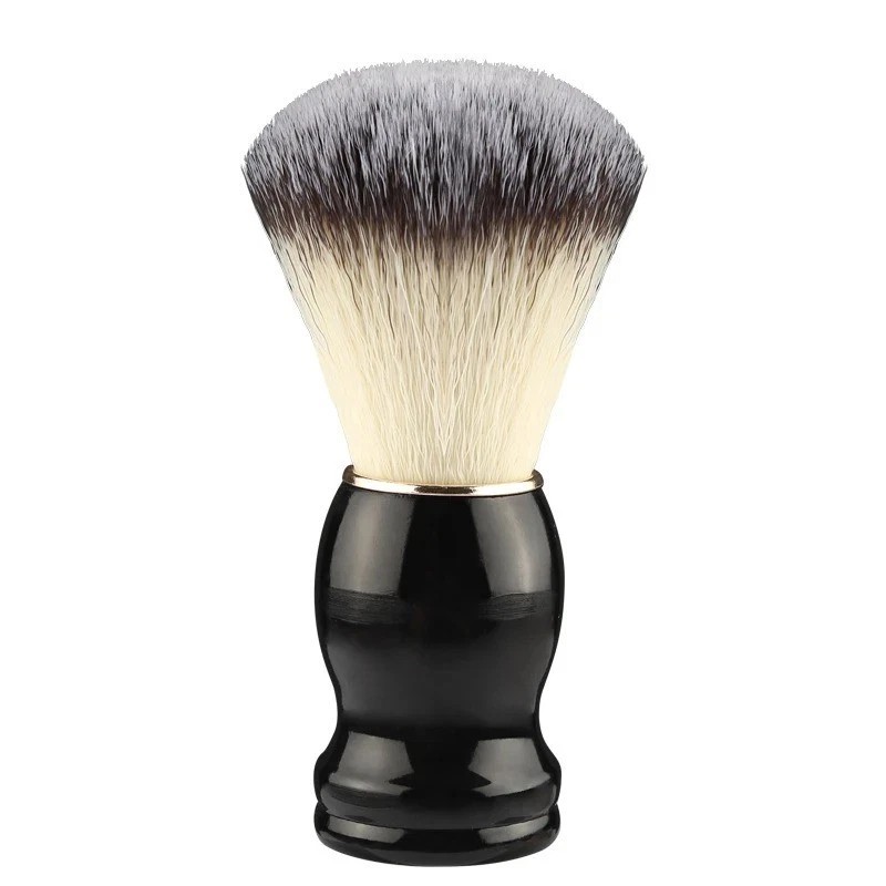 Mens Traditional Natural Bristle Shaving Brush Wooden Handle Barber Hair Beard