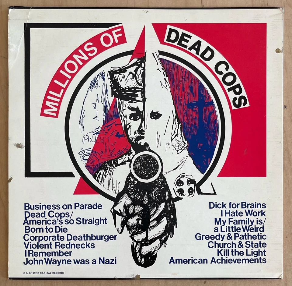M.D.C. MILLIONS OF DEAD COPS 1982 SIGNED Vinyl Record Punk Hardcore Wild Dog - Image 2 of 4
