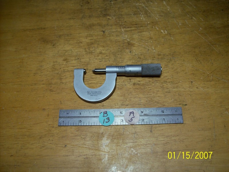 Starrett No. 575 Thread Pitch Micrometer 32-40 P. G.U.C.