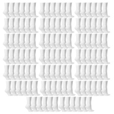 120 Pairs Women's USA American Flag Crew Socks, Size 9-11 White Womens Crew Sock