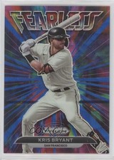 2022 Panini Prizm Fearless Blue Wave Prizm 57/60 Kris Bryant #FL-20 o7m