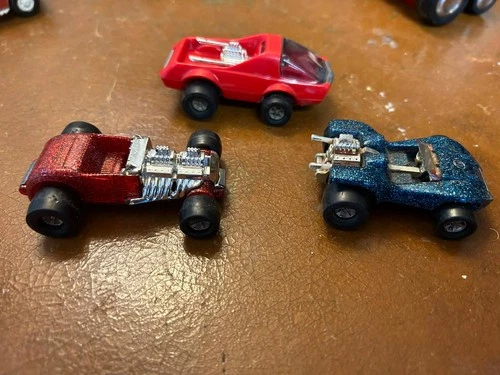 3 Tonka Hot Rod Cars. 1970s Customs. Buggy lot. Vintage and very cool.