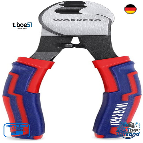 Workpro Kabelschere 210Mm Drahtschneider Kupfer Aluminium Schneidkappe-image
