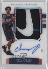 2019 National Treasures FOTL Stars & Stripes Blue 3/3 Chuma Okeke Patch Auto ob9