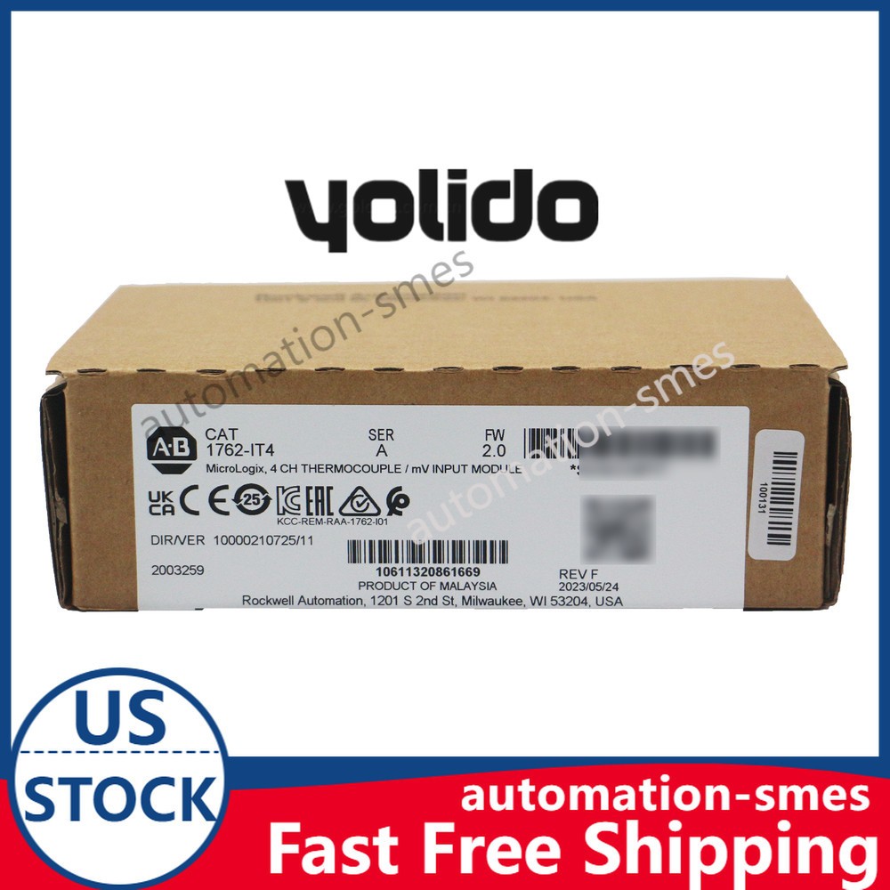 New 1762-IT4 SER A MicroLogix Themocouple/mV Input Module Allen-Bradley 1762-IT4