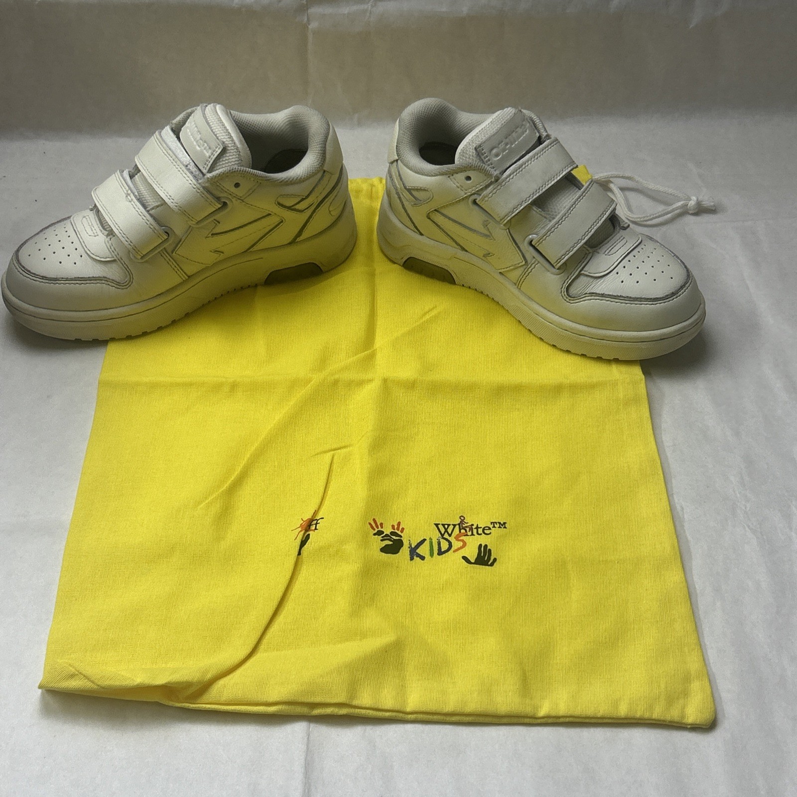 Off-White Kids OOO Strap Sneakers White Size 28 OBIA008F22LEA001010 thumbnail 4