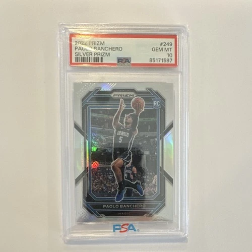 Panini 2022-23 Prizm Paolo Banchero Silver Prizm Rookie #249 PSA 10