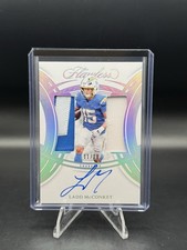 2025 Panini Flawless Ladd McConkey Silver Dual Patch Auto 11/20 #DPA-LMY