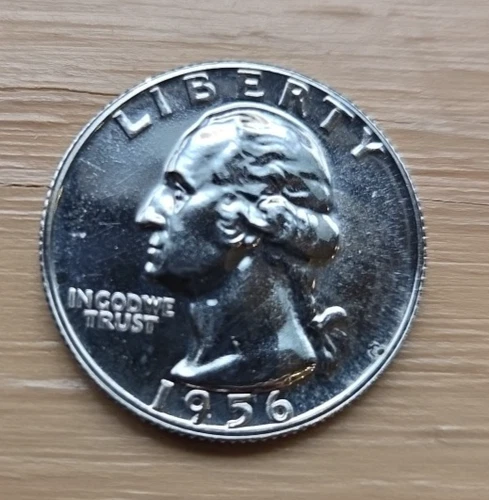 1956 Choice Proof Quarter 90% SILVER  Blazing  Surfaces UNC MINT