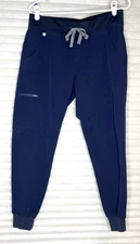 Figs Women’s Medium Petite MP Scrub Pants Jogger Zamora W18SW2005P Navy Blue M