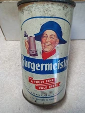 Burgermeister  flat top  beer can   ,  EMPTY