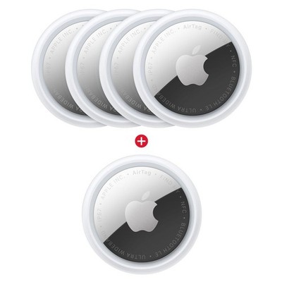 Apple AirTag (2nd Gen), 4-pk, Includes additional AirTag 1-pk (2nd Gen), SEALED.