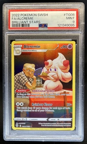 2022 Pokemon SWSH Brilliant Stars Alcremie Trainer Gallery Holo #TG08/TG30 PSA 9