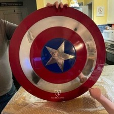 New Avengers Shield Metal 1:1 MCU Captain America Shield Movie Prop Replica LARP