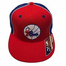 Cappello berretto Philadelphia 76ers NBA Reebok Hardwood Classics 7 3/8 aderente $28
