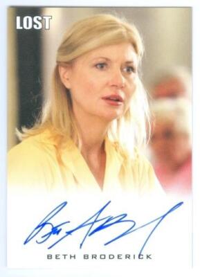 BETH BRODERICK ''DIANE JANSEN AUTOGRAPH CARD'' LOST ARCHIVES