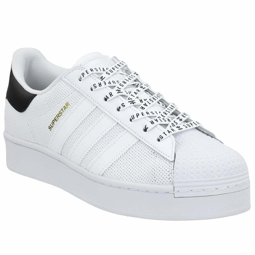 Size 7 - adidas Superstar Bold White Black for sale online