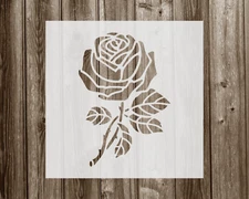 Rose Stencil, Reusable Mylar Craft Stencil, 380