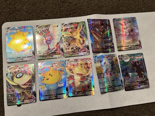 NEW Pokémon TCG Mint Rainbow Foil Cards x 100 inc Box Vmax DX GX Rare Charizard - Picture 15 of 21