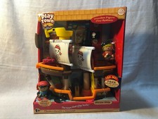 Play Town Learning Curve Wooden Pirate Ship Toy Play Set