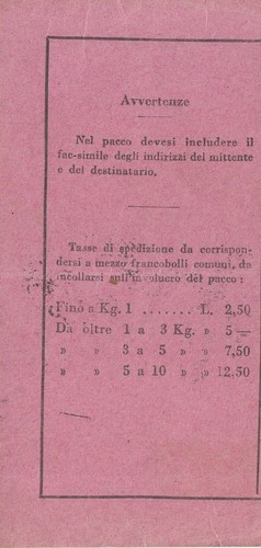 4-200) POSTA MILITARE N 700 RICEVUTA PACCO - Picture 2 of 2