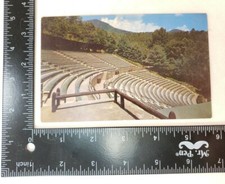 C. 1980 Mountainside Theater Amphitheater Cherokee NC Postcard Summer Foliage 