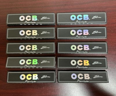 OCB PREMIUM Slim Cigarette Rolling Papers -10 PACKS
