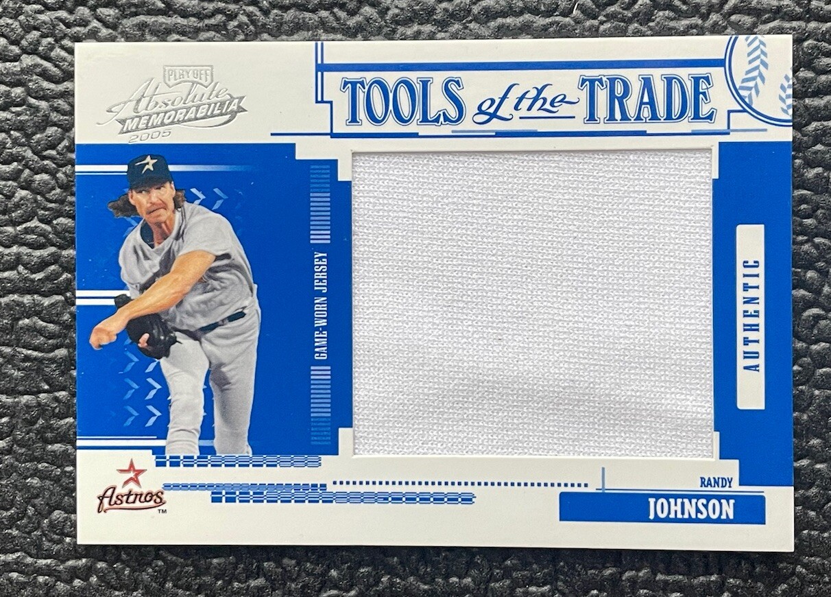 🔥RANDY JOHNSON 2005 AM TOTT GAME USED REVERSE BLUE JUMBO JERSEY /150!🔥ASTROS