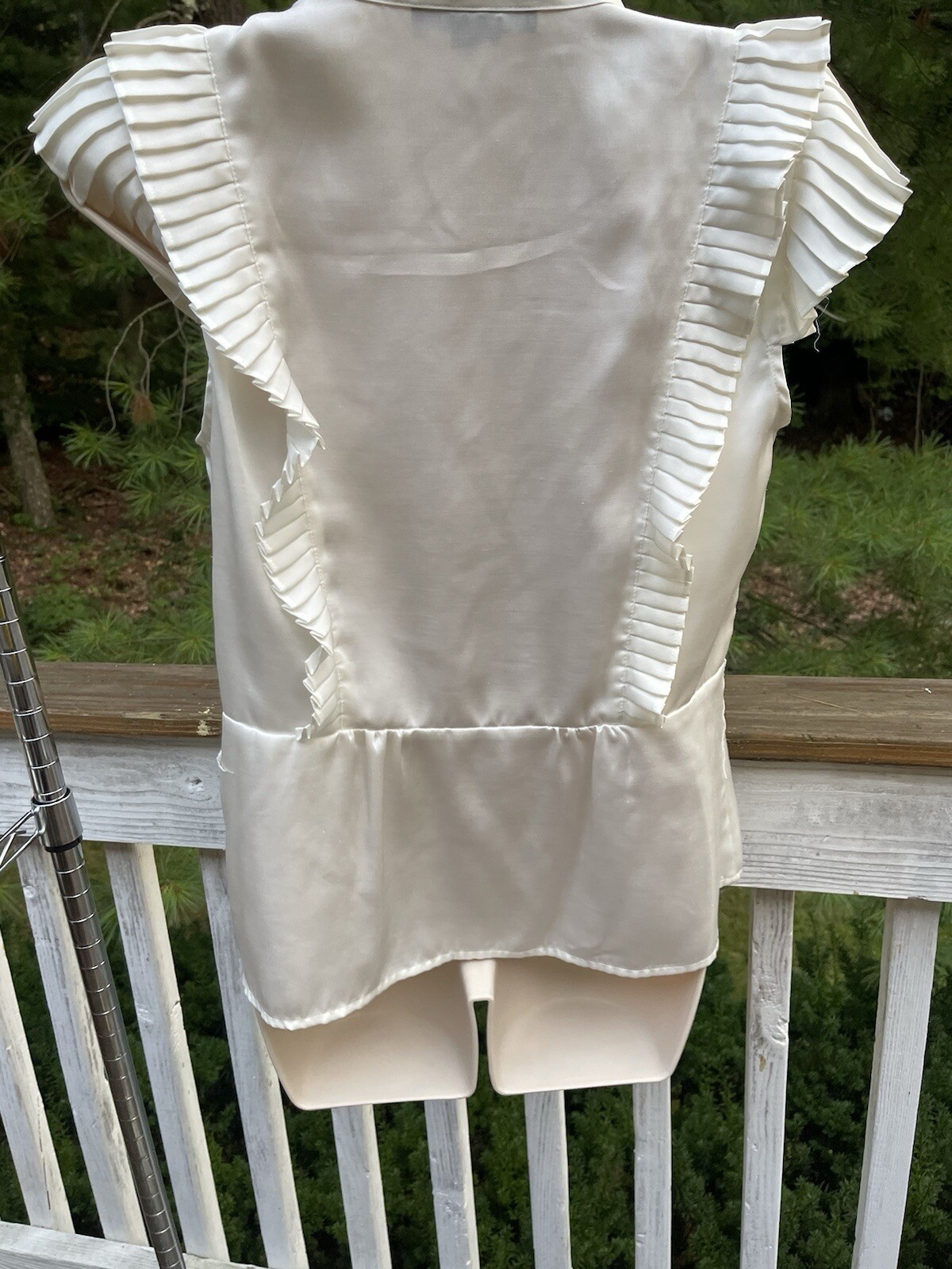 Grace Elements White Ruffle Top - image 2