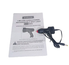 Gordon 1 Million Candlepower Rechargeable Spotlight 12 V DC Adapter 66691