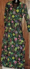 Vintage 1970s LIBERTY CIRCLE Hippie MOD maxi Dress gown colorful abstract design