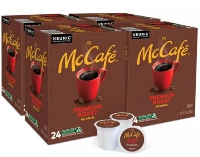 MC CAFE McCafé Premium Roast Coffee, Medium roast, 96 count. Free Shipping