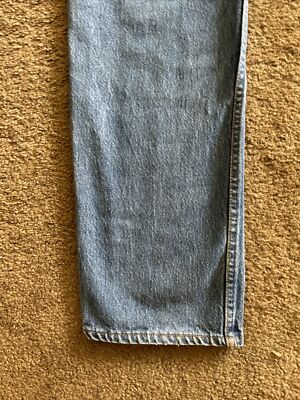 Vintage 90s Levis 501-0115 Blue Made in USA Button Fly Jeans 32x29