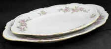 Mitterteich Springtime Group of 2 Platters 12.25 Inch and 14.75 Inch Lengths